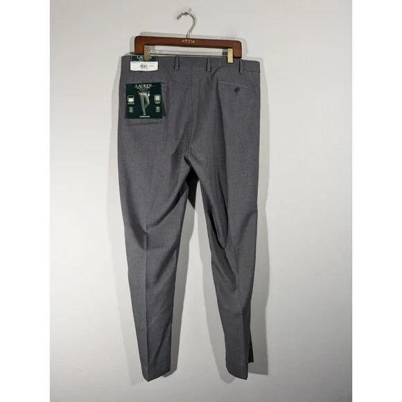 NWT LAUREN Ralph Lauren Pants Men 36x32 Gray Classic Fit Ultraflex Performance - Picture 2 of 9
